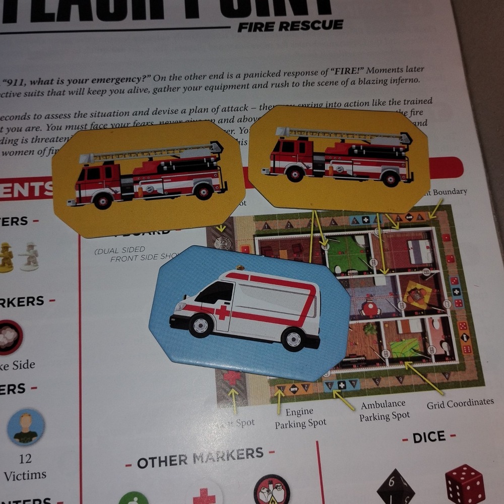 Flash Point Fire Rescue Board Game Indie Boards & Cards Complete Firefighter - Picture 9 of 16